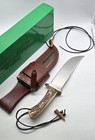 HEN & ROOSTER STAG DIAMOND LIMITED EDITION AMOS GOMEZ  BOWIE KNIFE W/ SHEATH #2