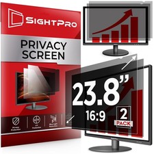 23.8 Inch 16:9 2 Pack Computer Privacy Screen Filter for Monitor - Privacy Shi