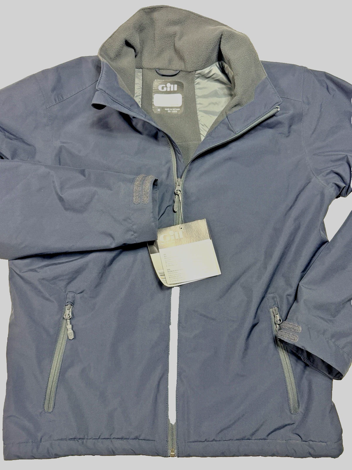 Gill Crew Sport Jacket CC82J Waterproof Sailing Coat M Navy Blue Mens New