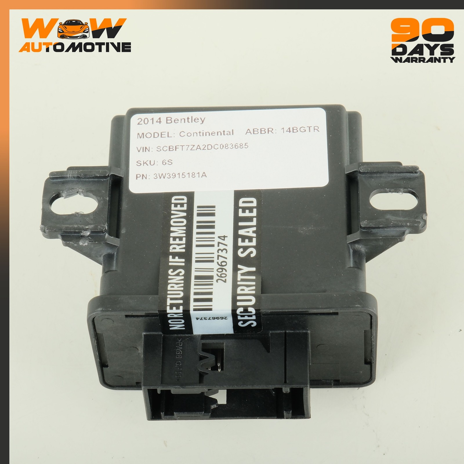 Bentley Continental GT 2006-2019 Front Left Lower Battery management modules Set P/N 3W3915181
