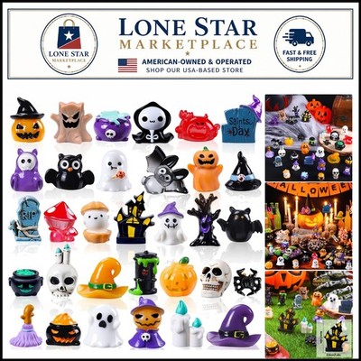 High-Quality 32 Count Halloween Mini Resin Figures - Ideal for Party Favors