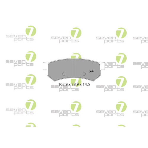 Plaquettes de frein frein à disque 7 Seven Parts SVP25830 Chevrolet