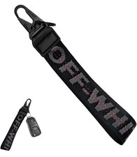 Fashionable Car Key Chain, Fabric Wrist Strap With Key Ring, Can Be Used To Hang