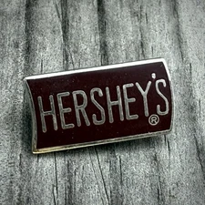 Vintage HERSHEY'S Chocolate Bar Enamel Lapel Pin, Travel Souvenir