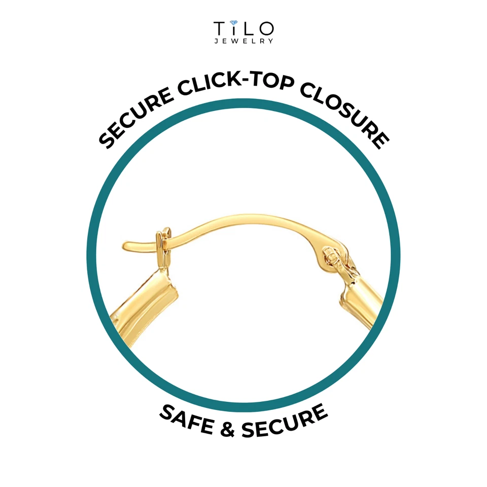 14K Solid Yellow Gold Hand Engraved Full Diamond-Cut Round Hoop Earrings 11-45mm - Image 3 of 4