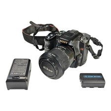 Sony Alpha A100 10.2MP Digital SLR Camera W/ AF Macro Lens, Battery, Charger