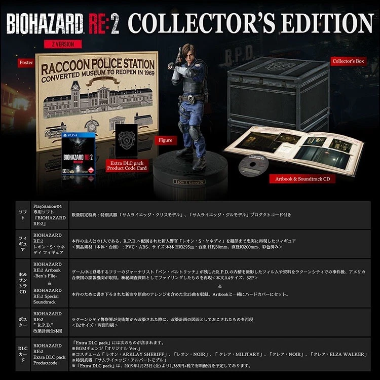 BIOHAZARD RE:2 Z Version Collectors Edition PS4 Japan + Official JP Guide Sealed - Bild 2 von 4