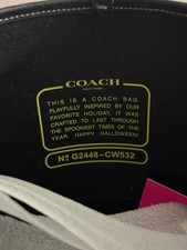 COACH CW532 Trick Or Treat Bucket With Halloween Cat