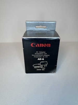 Original Canon AC Adapter AD-6 220V EC Netzteil mit OVP   Vintage