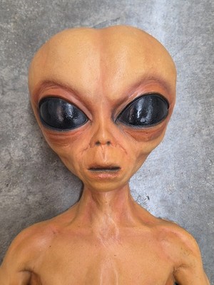 Vintage UFO Alien Prop Figure Latex & Foam 30  Close Encounters X-Files Autopsy