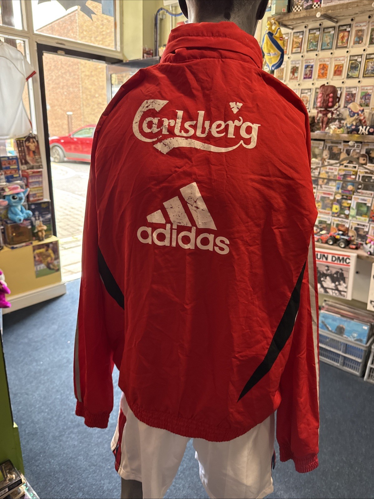 Genuine Liverpool 2008/09 1/4 Zip Training Top M Adidas Carlsberg Jacket thumbnail 6