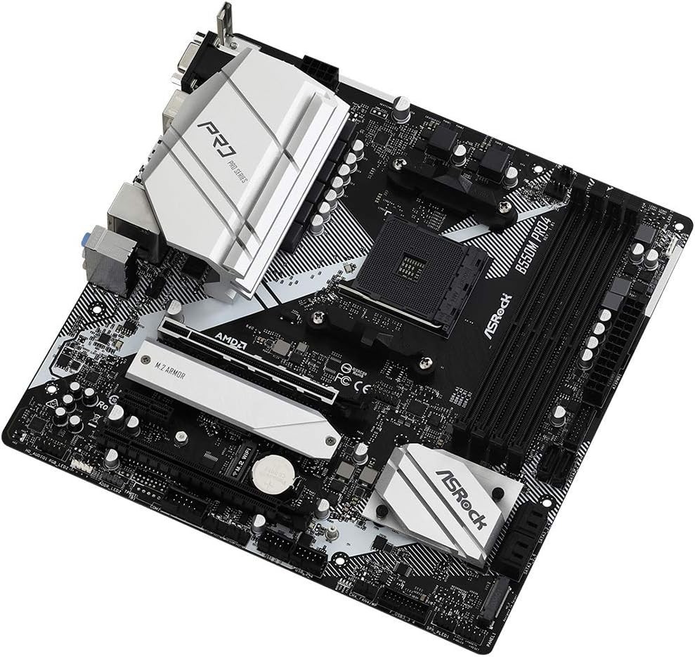 ASRock AMD Ryzen 5000 Series (Socket AM4) Compatible Micro ATX