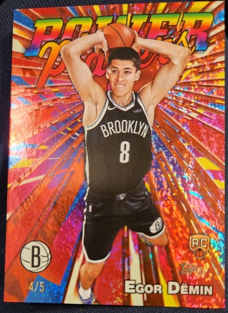 2025-26 Topps Power Players Egor Demin Red Holofoil Rookie /5 PP-18