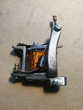 Handmade coil tattoo machine, bulldog shader, by R. Freund