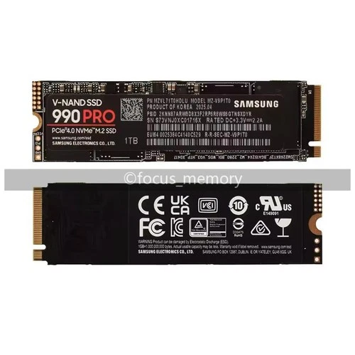 SAMSUNG SSD 990 PRO 1TB PCIe 4.0 NVMe M.2 Internal Solid State Drive For Laptop