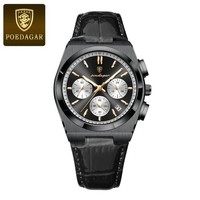 Armbanduhr Herren Uhren Top Luxus Edelstahl Uhr MäNner Quarz Wasserdicht Leucht