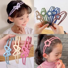 Plastic Floral Butterfly Headband Unisex Non Slip Elastic Kids Daily Hair Hoop