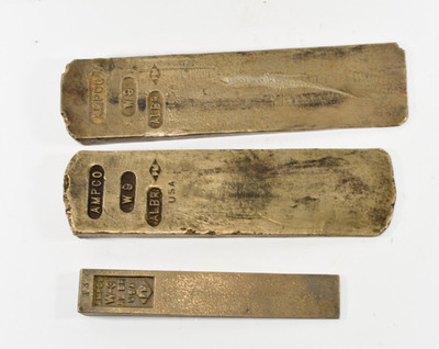 Ampco Safety Tools W-3 and 2 W-9 Flange Wedges, Non-Sparking Gas Service O344