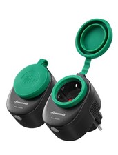 WLAN Steckdose Outdoor 3680W Alexa Smart Steckdose Aussen IP44 2 Pack