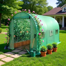 Polytunnel Fully Galvanised Steel Frame Greenhouse Pollytunnel Tunnel 3m x 2m