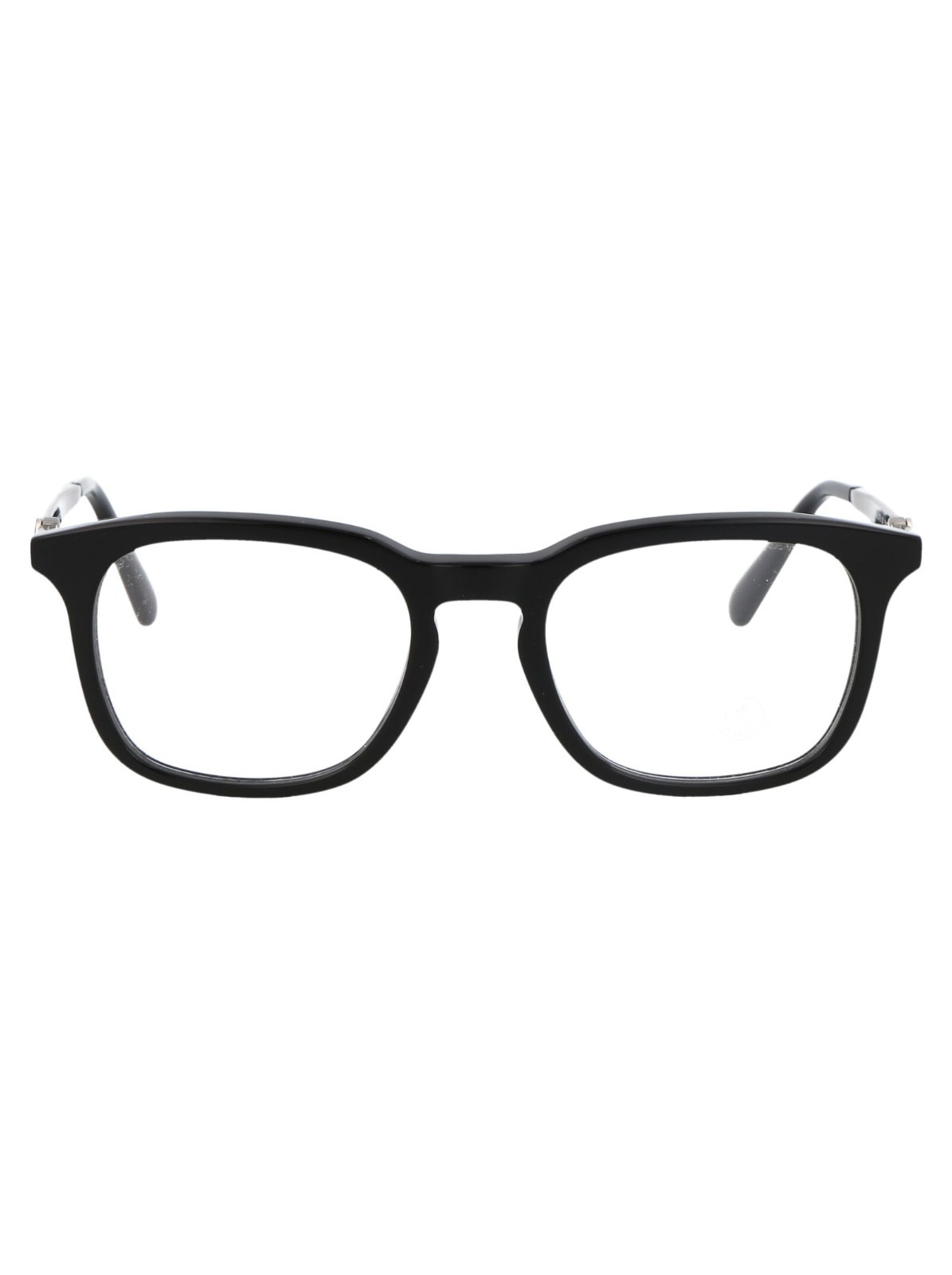 Moncler ML5176 001 Black Square Optical Plastic Eyeglasses Frame 52-20-145