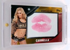 CARMELLA NXT WWE RC 2016 TOPPS DIVA REVOLUTION AUTHENTIC GOLD KISS CARD # 03/10