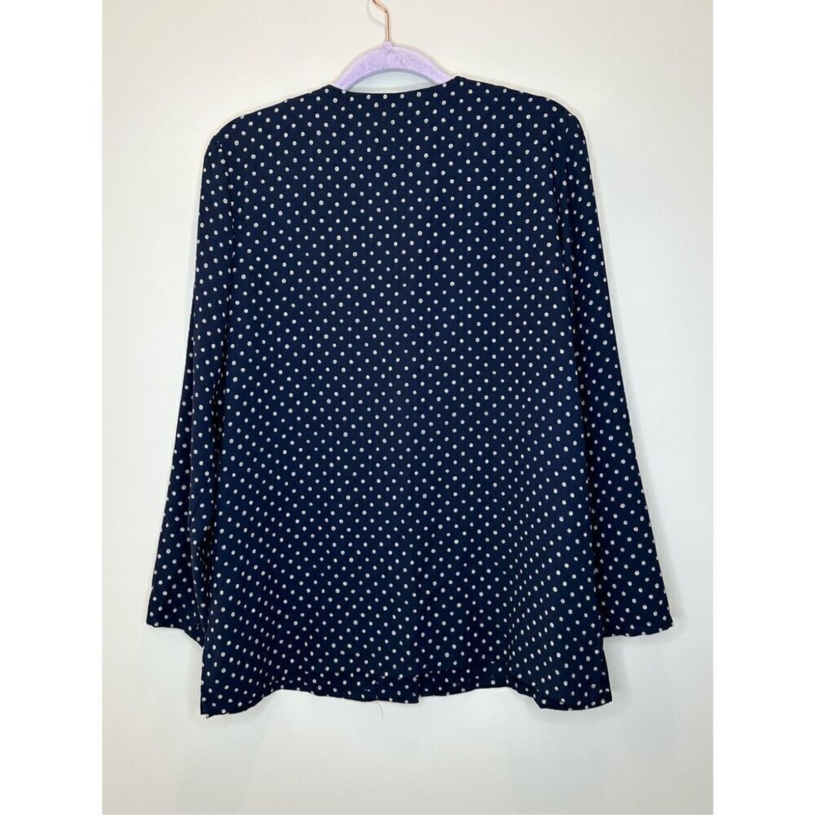Pendleton Navy Print Button Front Tunic Blouse Si… - image 6