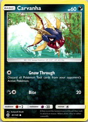 Carvanha 81/149 Sun & Moon Base Set Common