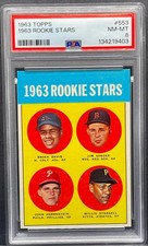 1963 Topps Baseball #553 Willie Stargell Rookie Stars Card RC HOF PSA 8 NM-MT. rookie card picture