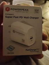 POWER PEAK Compact Super Fast PD Wall Charger 30W USB-C PD Port
