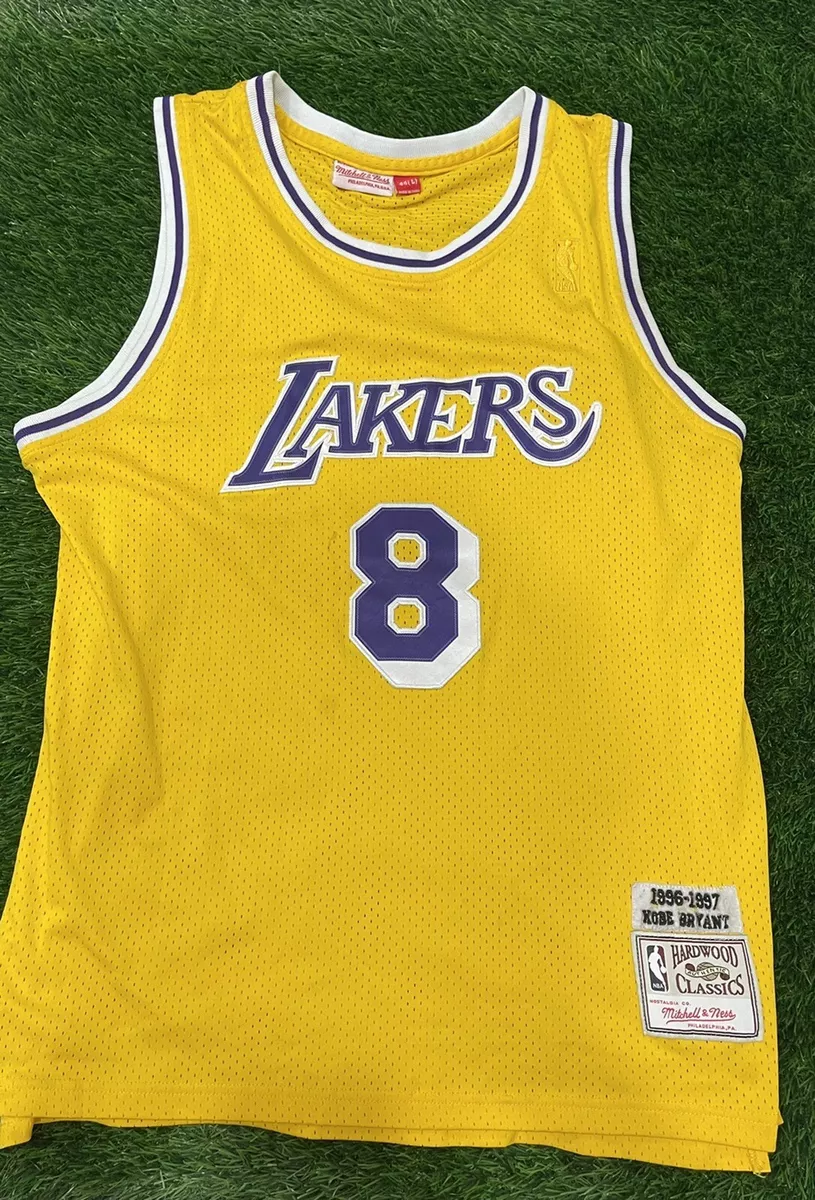 Los Angeles Lakers Kobe Bryant 1996 Authentic Jersey By Mitchell & Ness -  No. 8 - Purple - Mens