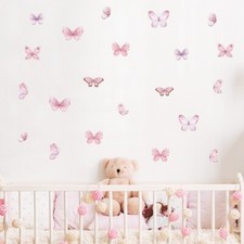Butterfly decals for Kids Room,Wall Decal Nursery, Baby Girl Room Wall Stickers