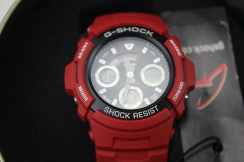 NEW! Casio G-Shock AW591RL-4A (4778) Sports Wristwatch. Red, W/R to 200m! |  eBay
