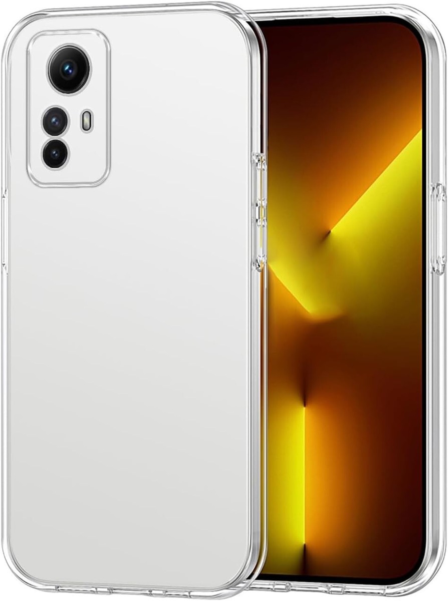 BRAND SET Cover Per Xiaomi Mi 10 – Custodia In Silicone Morbido Con Vetro Temperato, Colore Bianco, Ultrasottile
