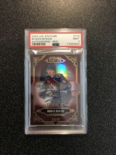 BOWEN BYRAM 2020-21 Upper Deck Stature RED AUTO CARD#179 SN#10/45 PSA 9 MINT
