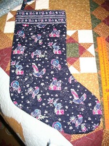 Vera Bradley Owl Harry Potter Christmas Stocking VGC Nice L00k