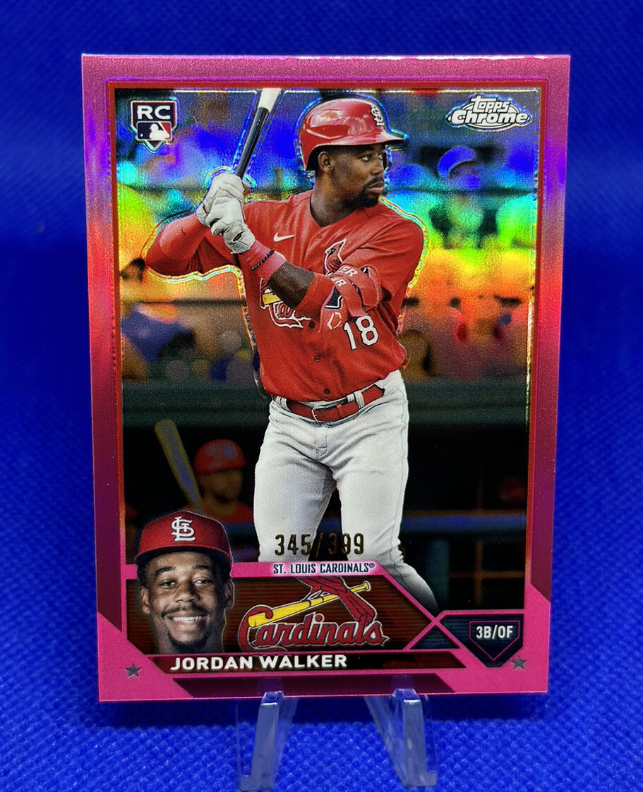 Jordan Walker RC 2023 Topps Chrome #209 Magenta Refractor /399 RC
