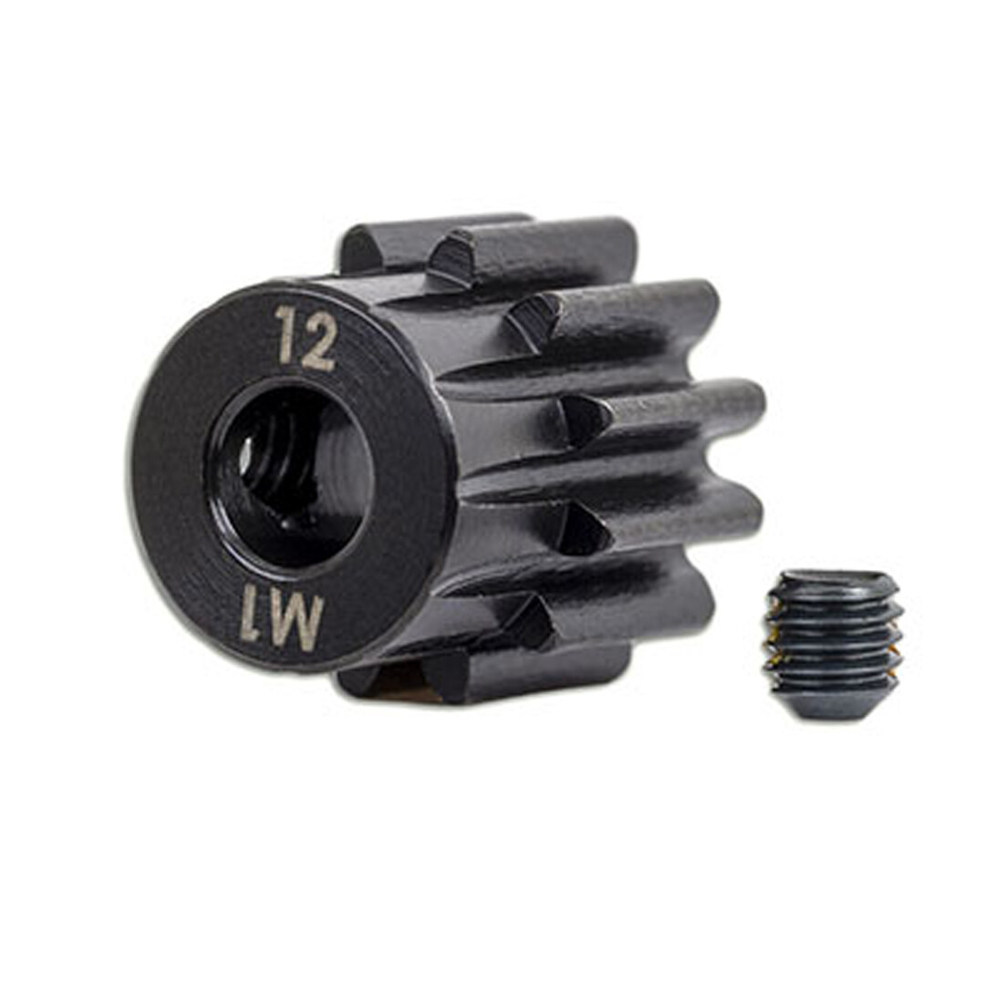 Traxxas 6482X Pinion Gear 12T - 1.0 Metric Pitch / 5mm Shaft w/ Screw ...