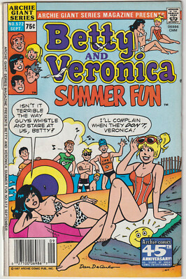   Archie Giant Series #572 Betty and Veronica Summer Fun, Archie Comics 1987
