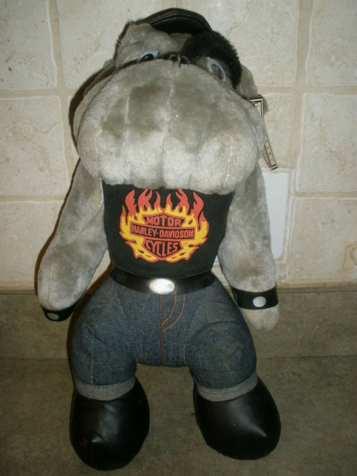 17" Harley Davidson plush stuffed animal Play by Play Bull Dog Official Licensed