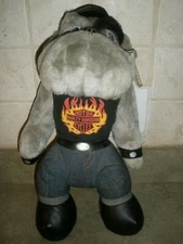 17" Harley Davidson plush stuffed animal Play by Play Bull Dog Official Licensed