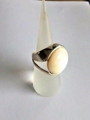 Bague En Argent 925 Avec Nacre Blanche - Taille 56 - Neuf Avec Étiquettes