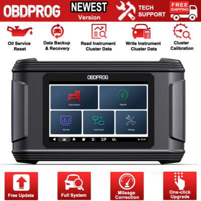 OBDPROG M500 Odometer Collection Adjustment Oil Reset Diagnostic Scanner Tool US