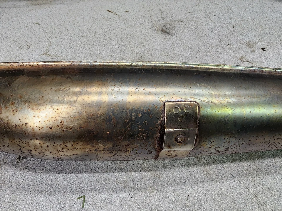 Honda CL450 1973 Scrambler HM347 #1 silenciador de escape inferior 6154,qs Foto 2 de 4