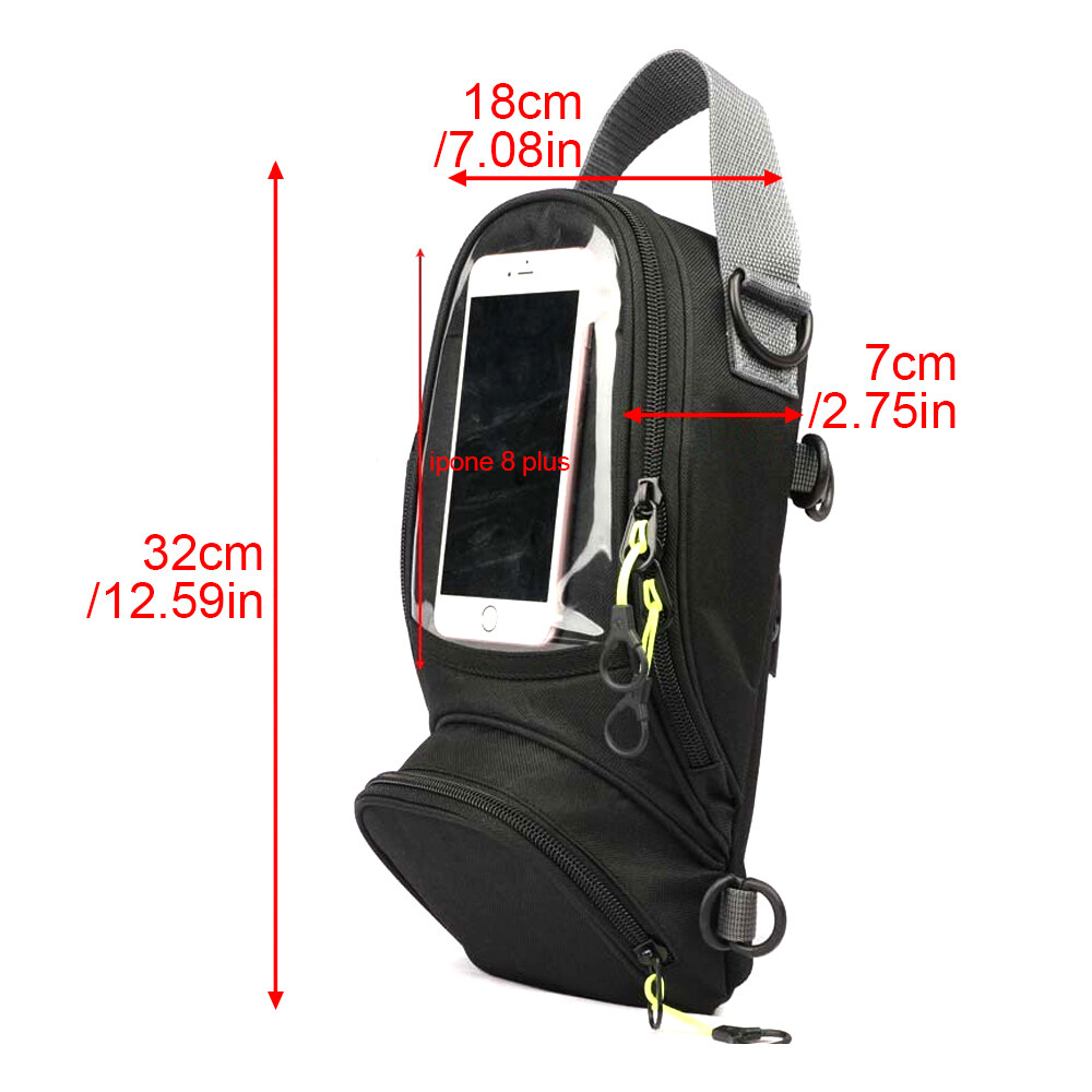 Motorcycle Tank Bag Waterproof Magnetic Motorbike Phone Holder Fuel Saddle Bags