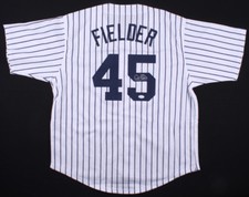 Cecil Fielder Signed New York Yankees Pinstriped Jersey (JSA COA) 3x All Star 