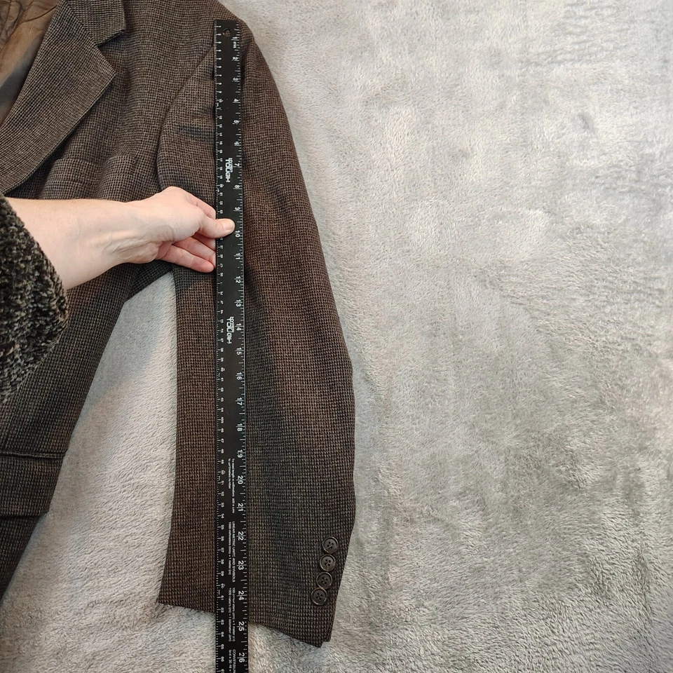 Abrigo De Colección Gianfranco Ruffini Italiano Mezcla Cabello Camello Camello Para Hombre Talla L-46 Tweed Lujo Foto 4 de 4