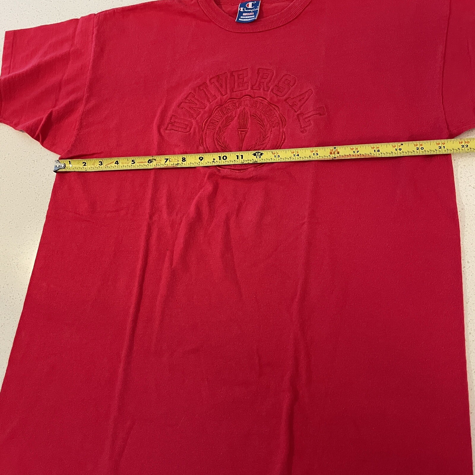 Universal Studios Hollywood Champion T Shirt Vintage Red Single Stitch USA