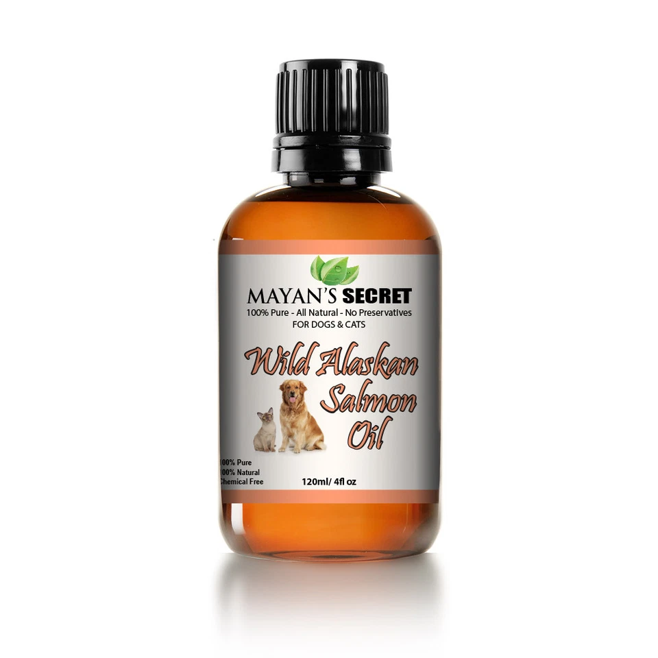 Suplemento dietético natural ômega 3 óleo de salmão selvagem puro do Alasca para cães de estimação - Imagem 2 de 4