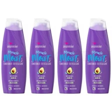 Aussie Miracle Moist Conditioner with Avocado & Jojoba Oil 12.1oz Lot of 4
